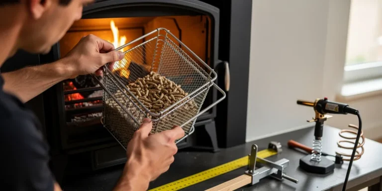 fabriquer un panier à pellet pour insert