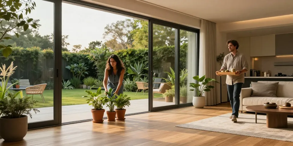 relation maison jardin