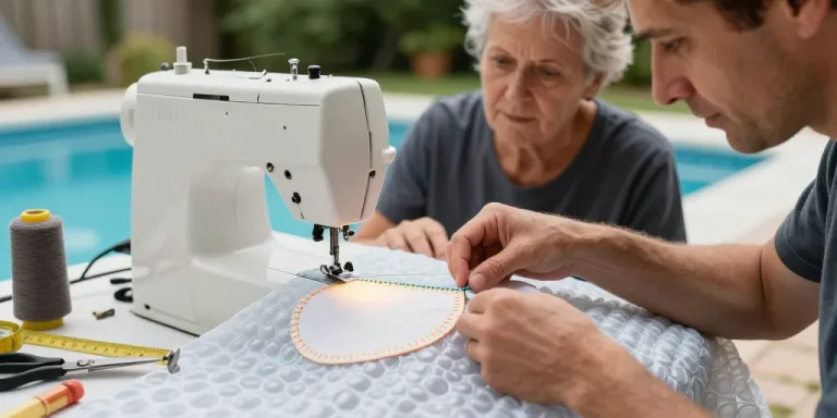comment coudre une bâche à bulle