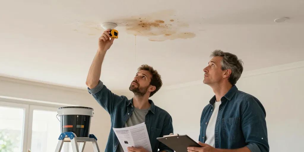 dégâts des eaux plafond locataire ou propriétaire
